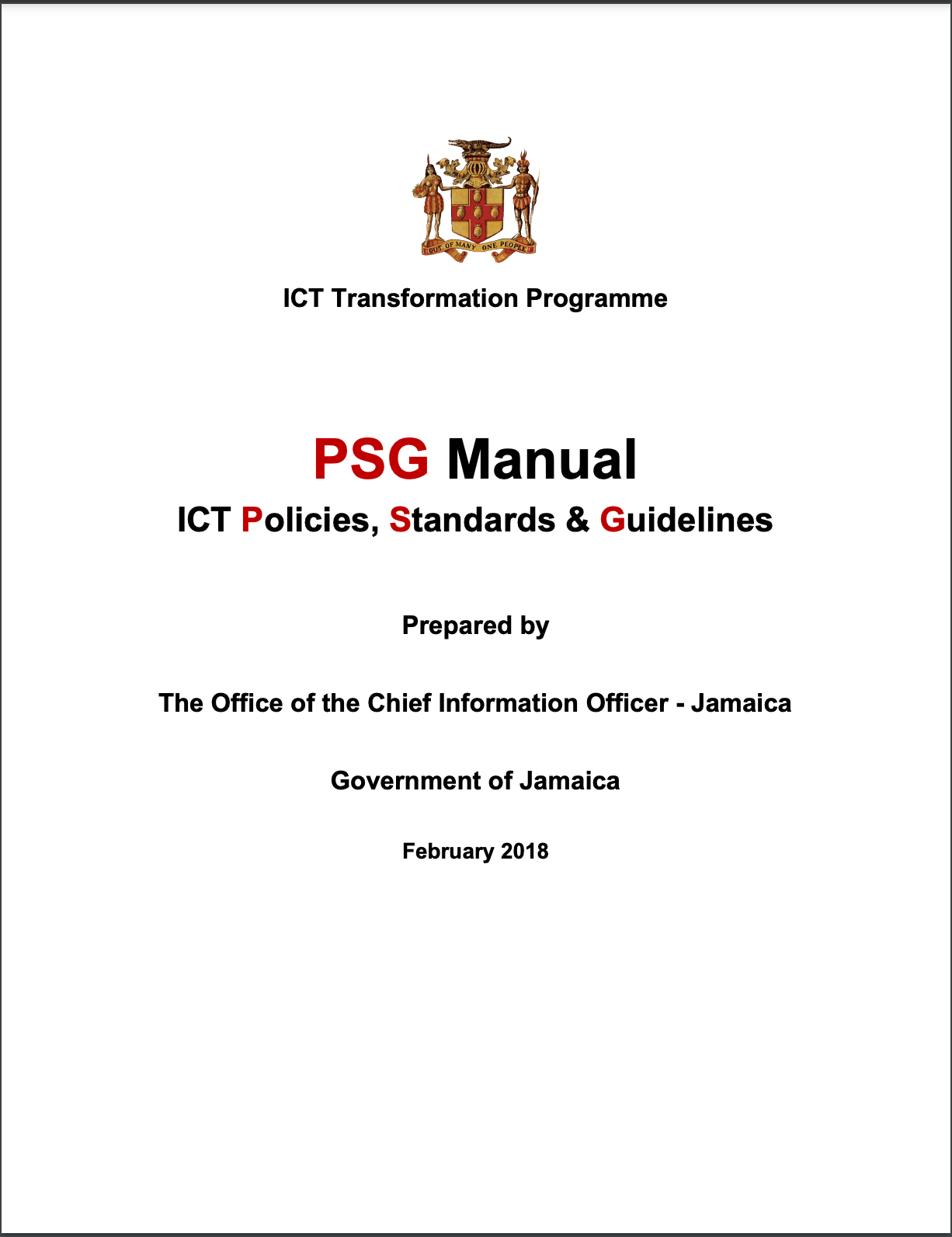 Technology Codes of Practice - eGov Jamaica Limited